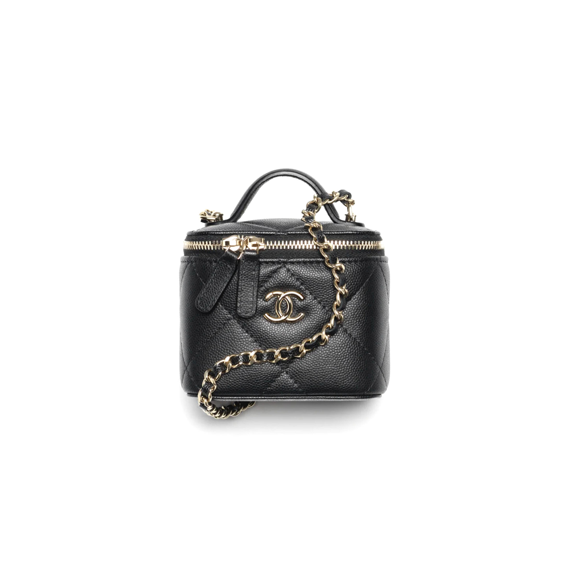 CHANEL 25K CAVIAR LEATHER MINI VANITY CASE AP4934 (11*8.5*7cm)